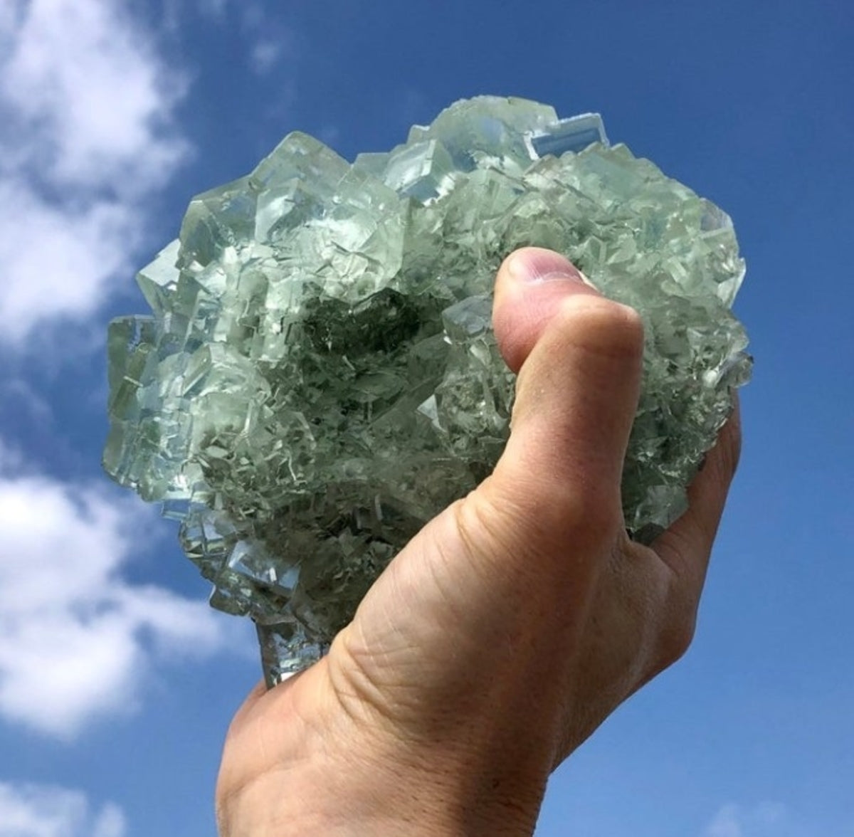 Natural Raw Green Fluorite Natural Crystal 5 lb | Yellow Pandora