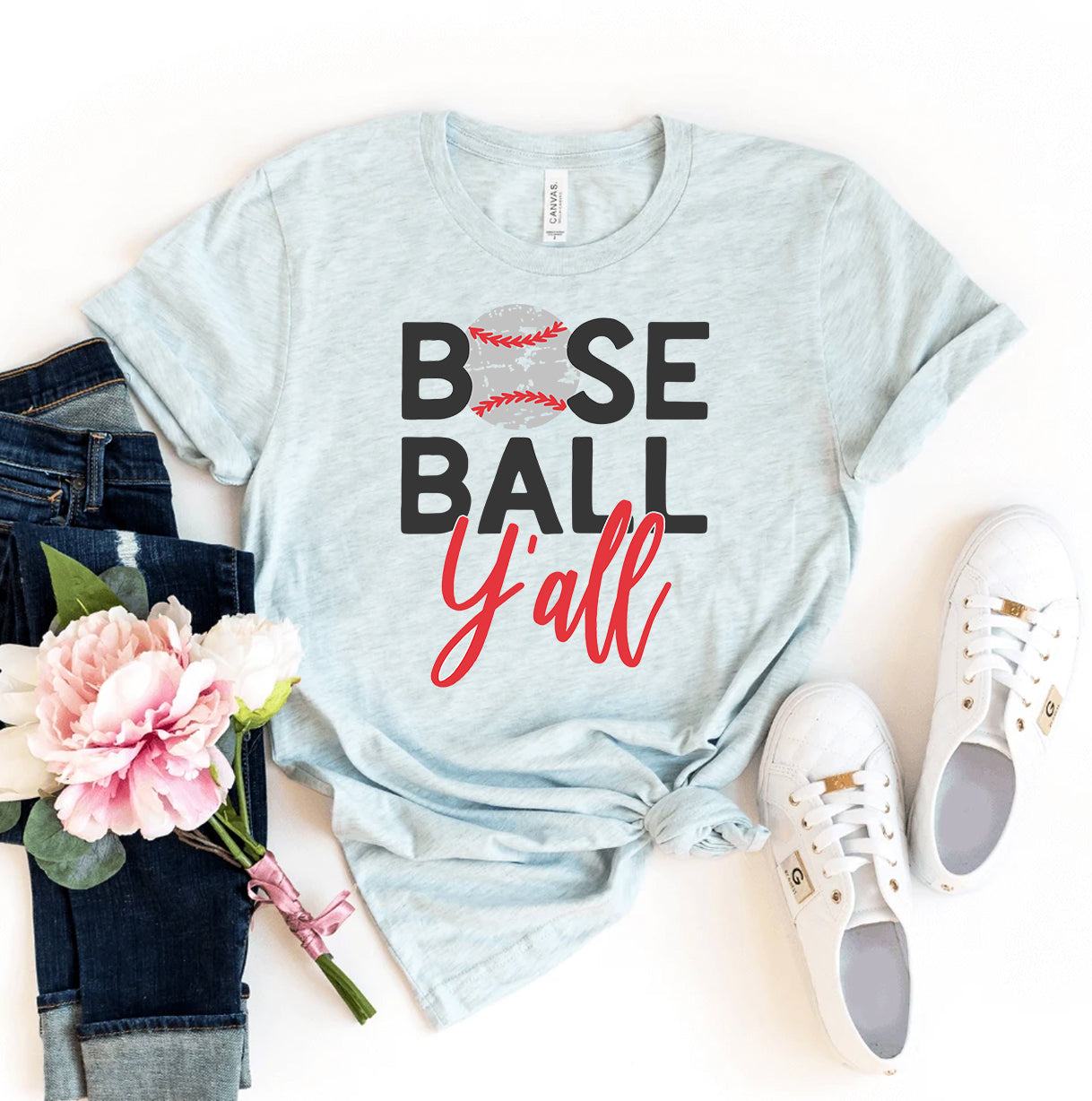 Baseball Y'all T-shirt | Agate