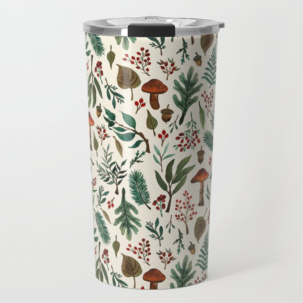 Mushroom Forest Travel Mug