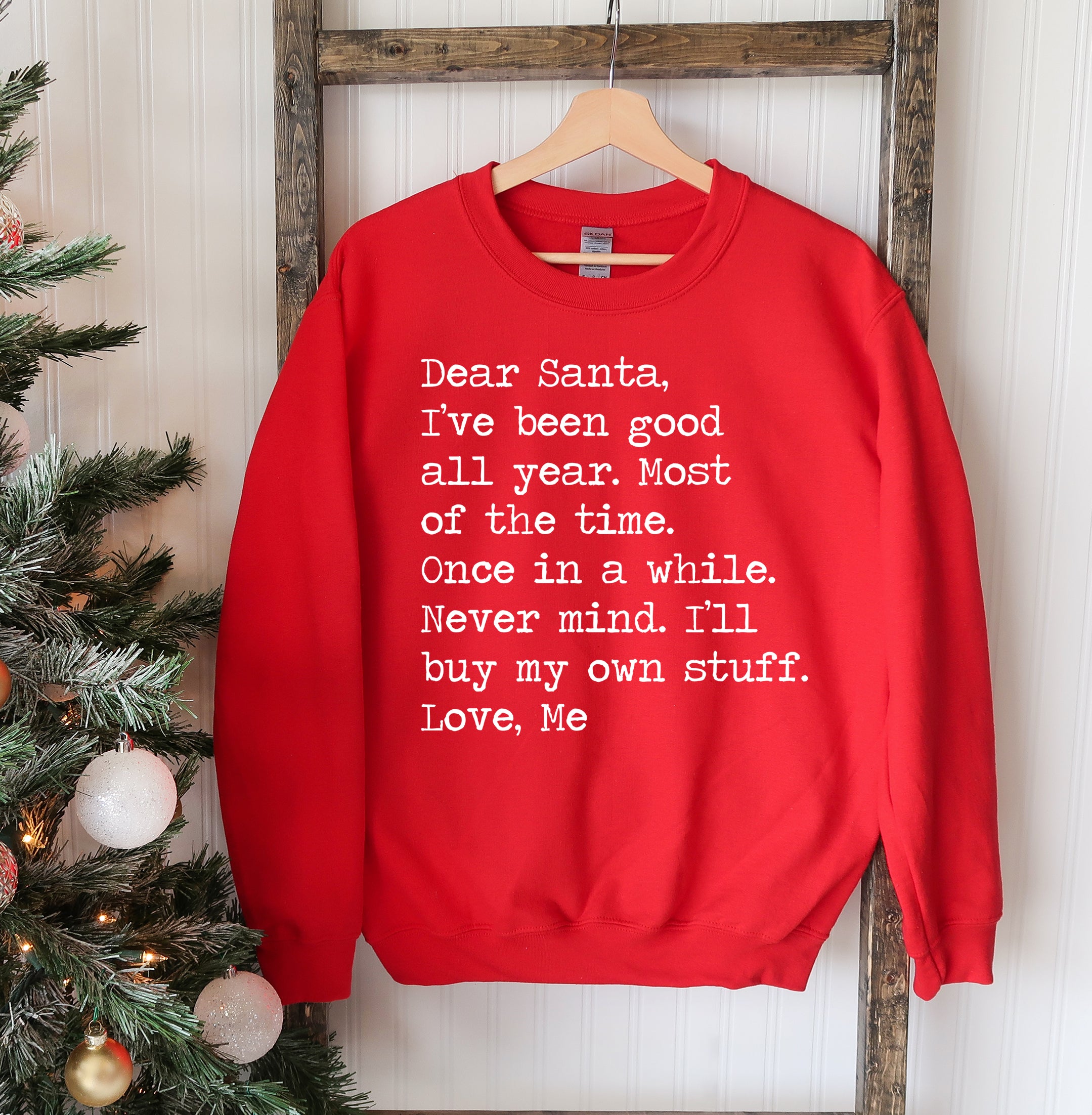 "Dear Santa" Christmas Sweatshirt