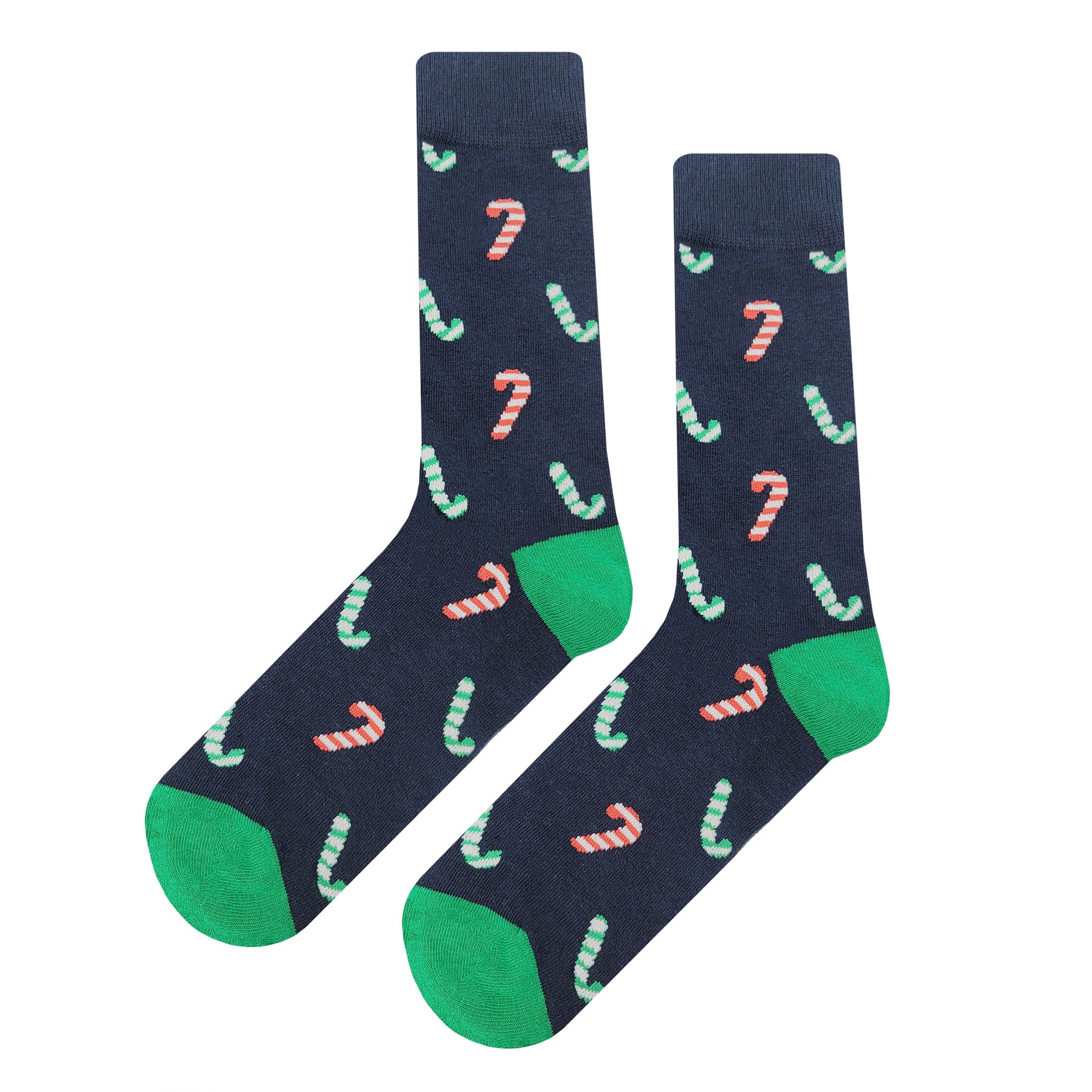 Red Green Candy Cane Socks