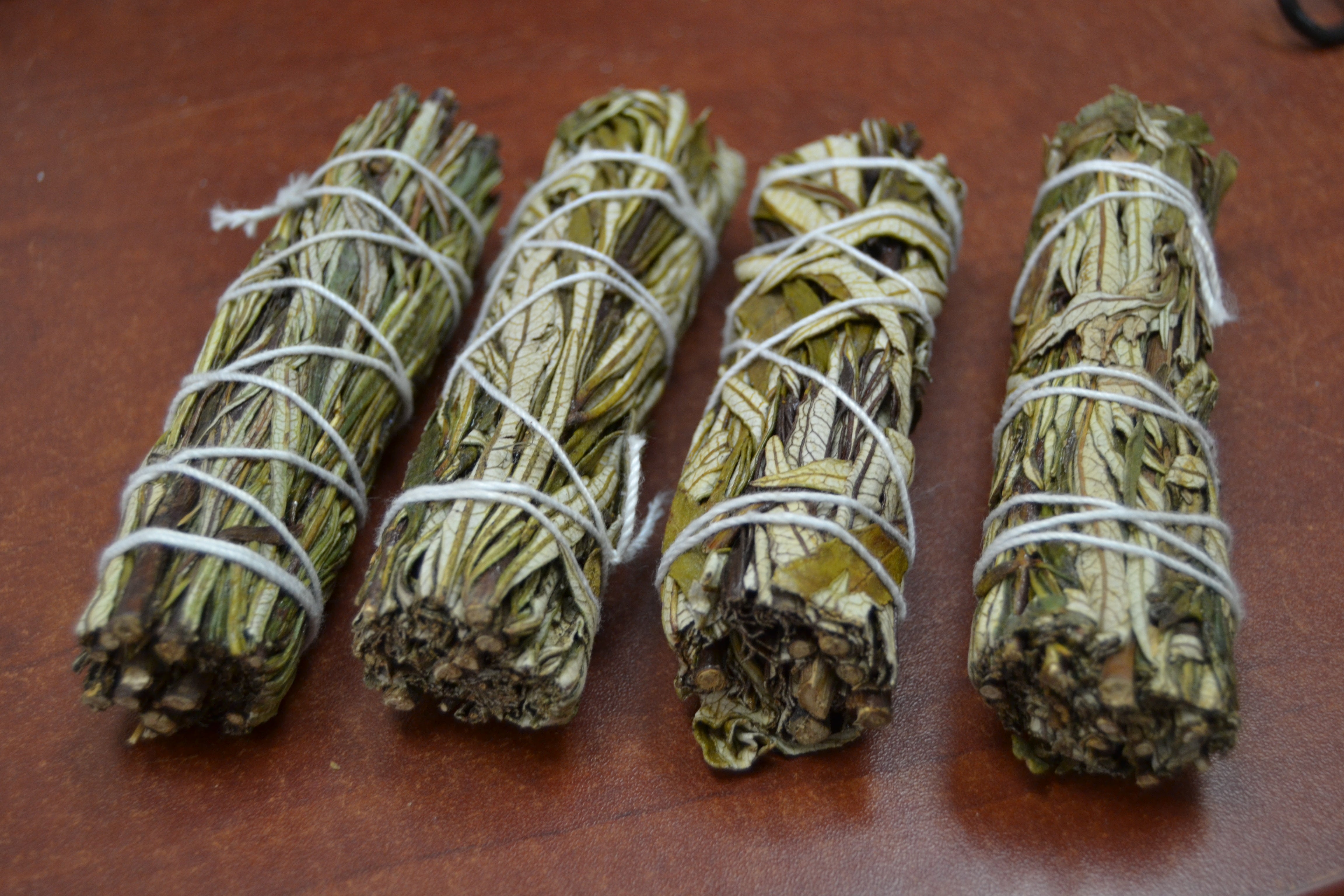 4 Pcs Yerba Santa Sage Smudge Bundle 4" | Grey Aphrodite