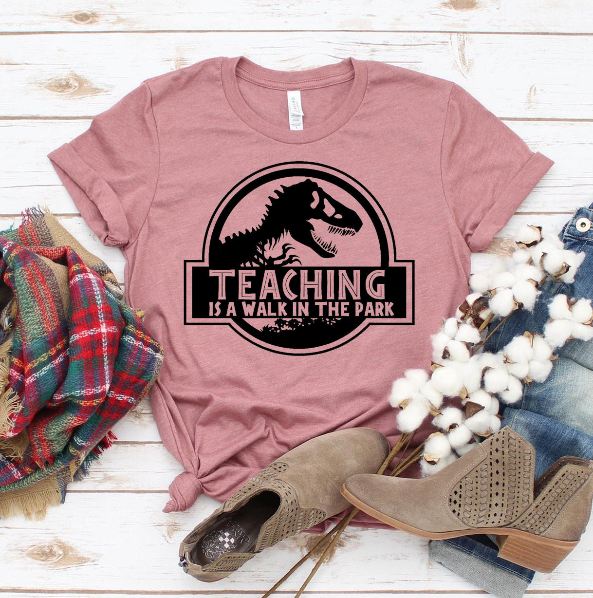 Teaching Is A Walk In The Park T-shirt | Agate