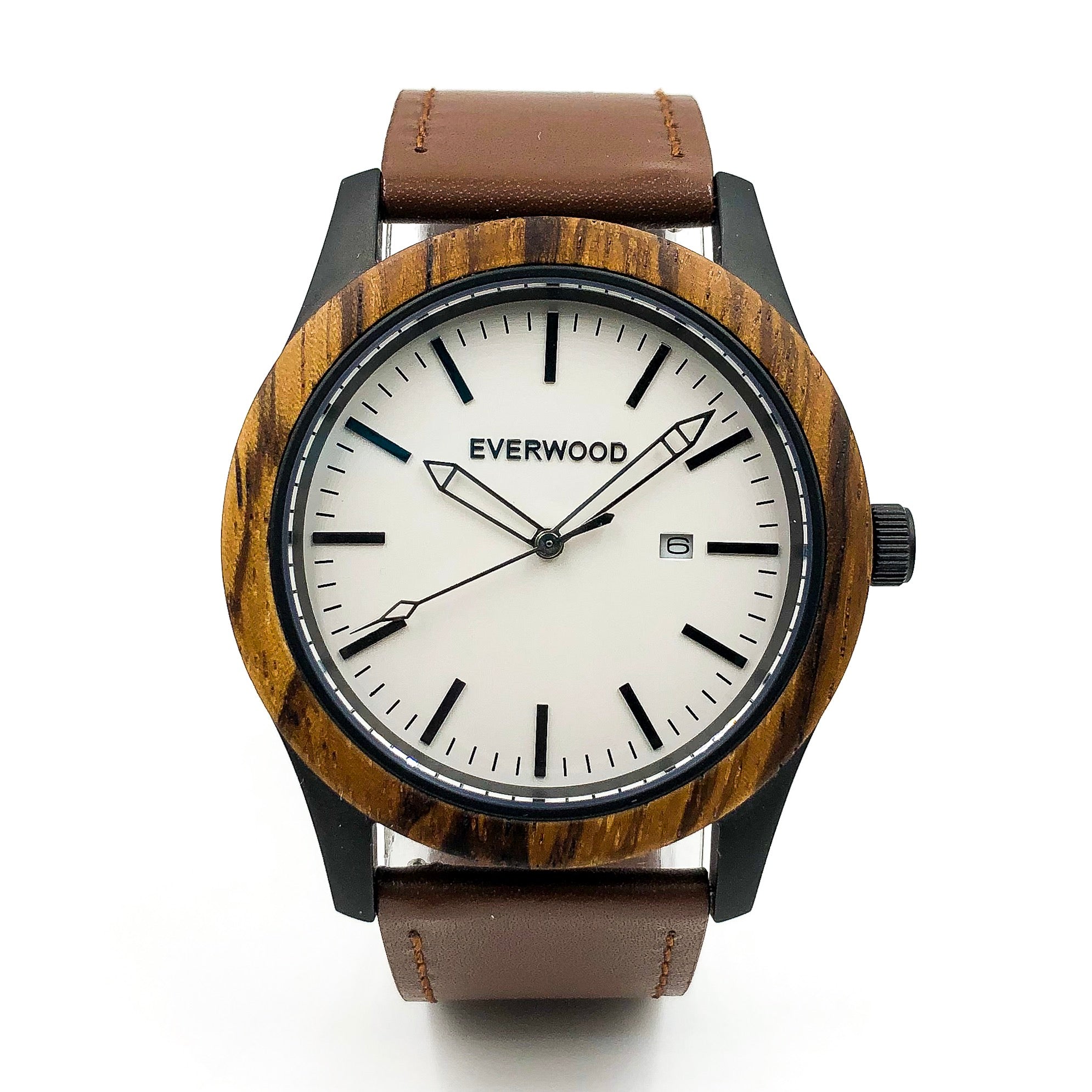 Inverness - Zebrawood & Brown Leather | Loe