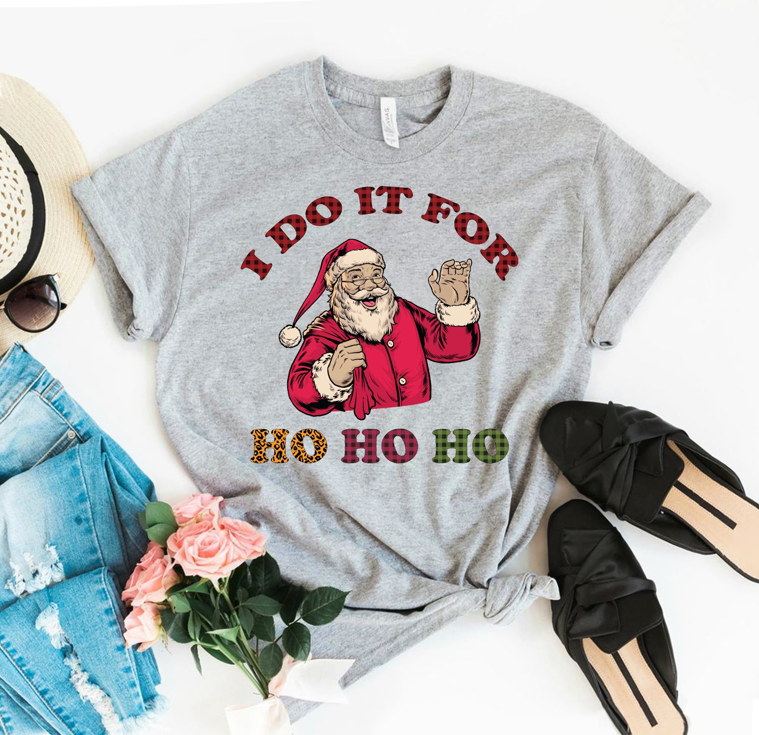 "I Do It For Ho Ho Ho" Christmas T-shirt