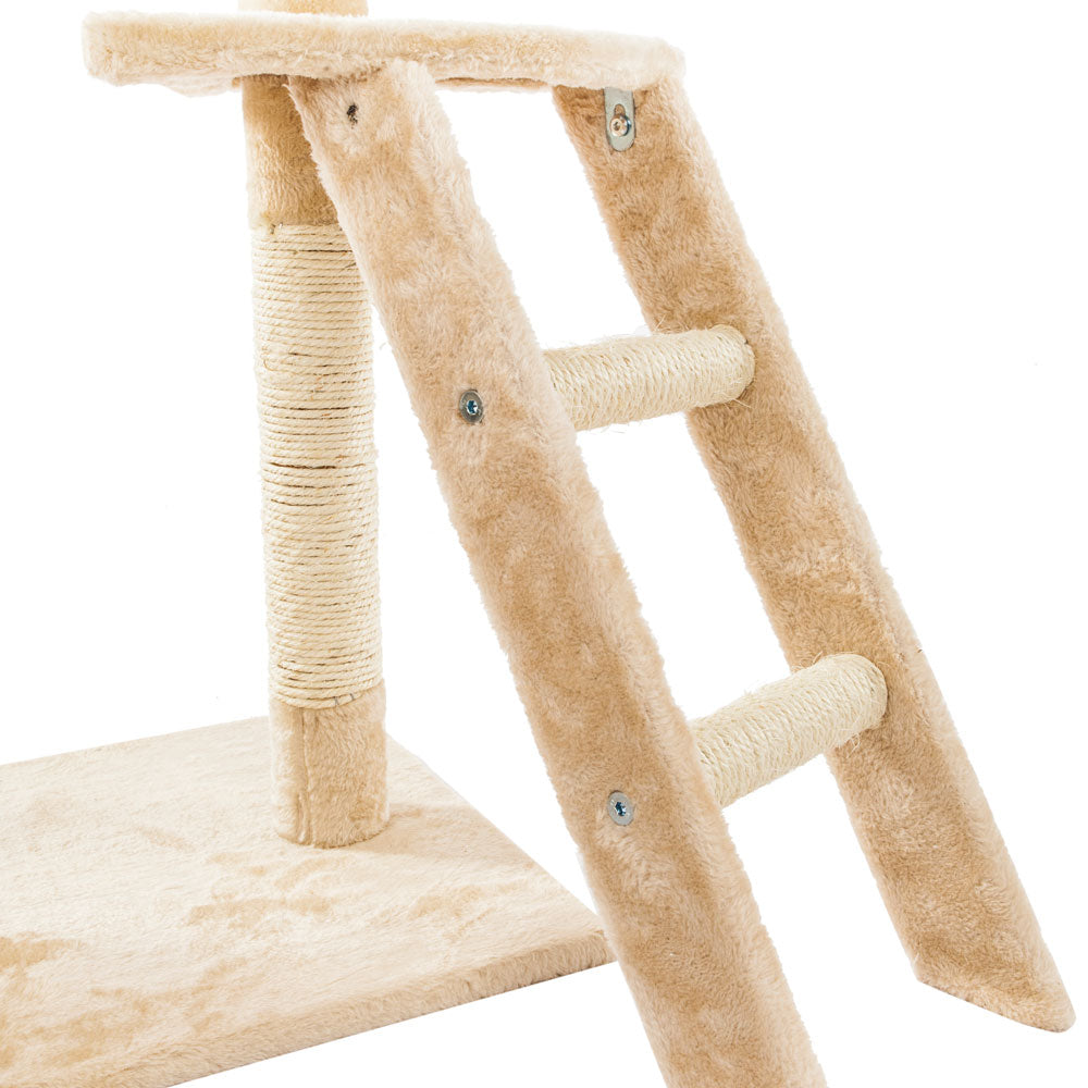 60" Solid Cute Sisal Rope Plush Cat Climb Tree Cat Tower