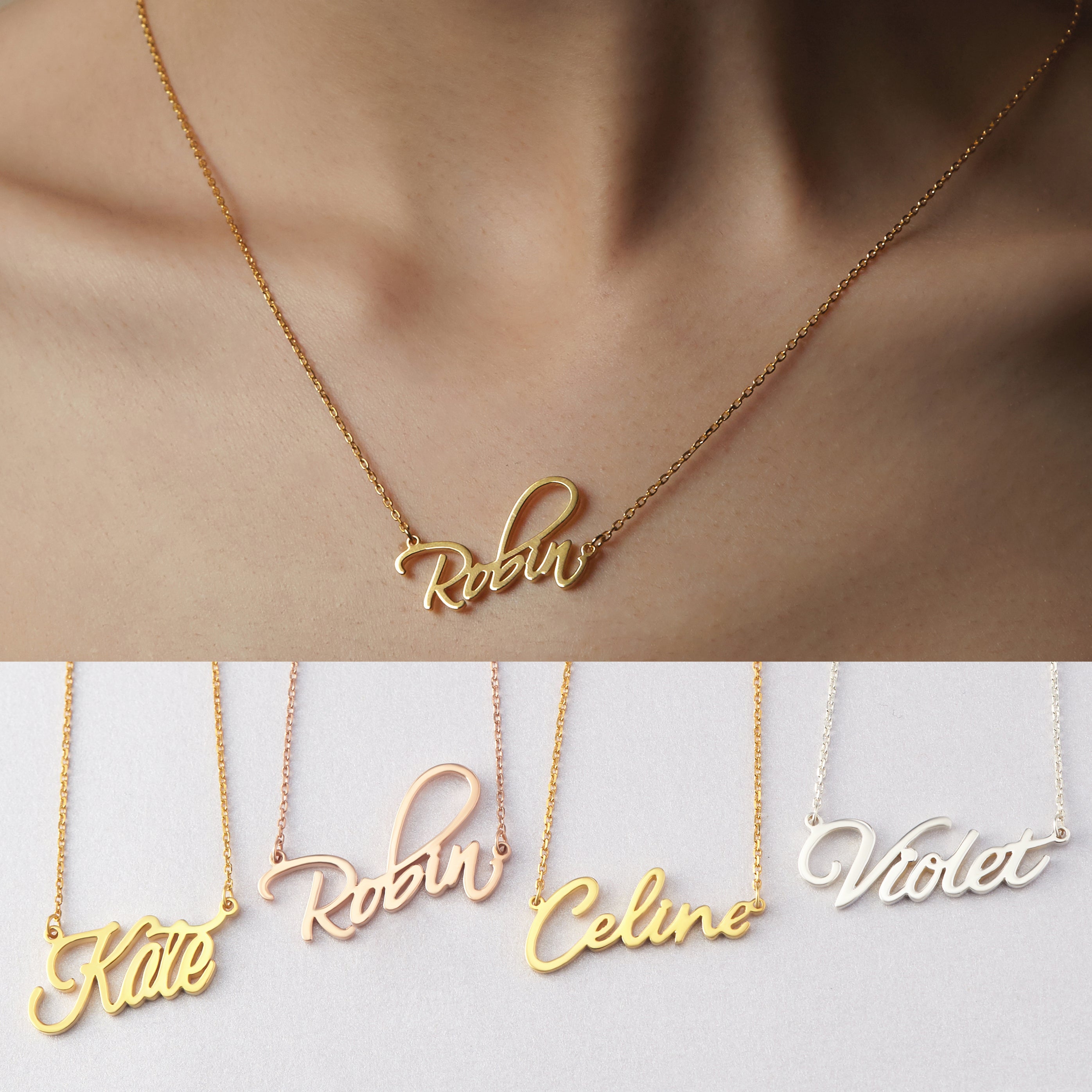 Personalized Name Necklace for Teen