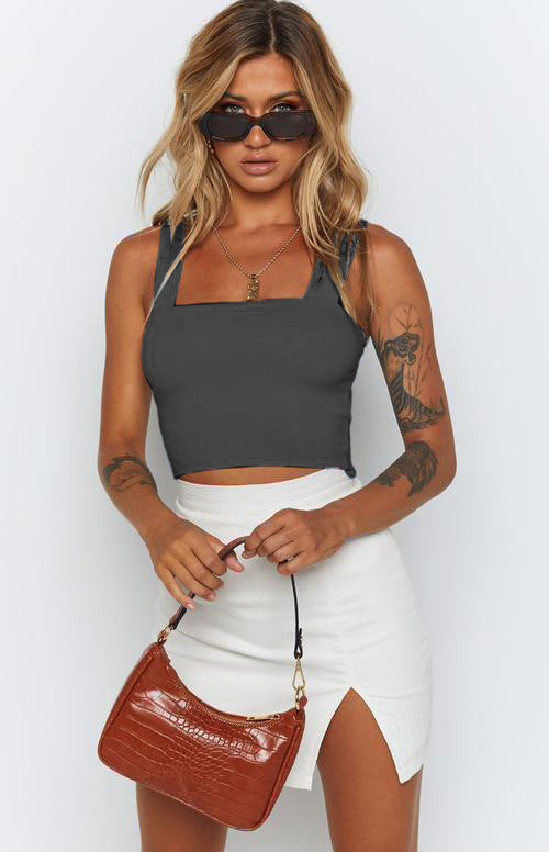 New Streets Of Ultrashort Midriff Render Vest