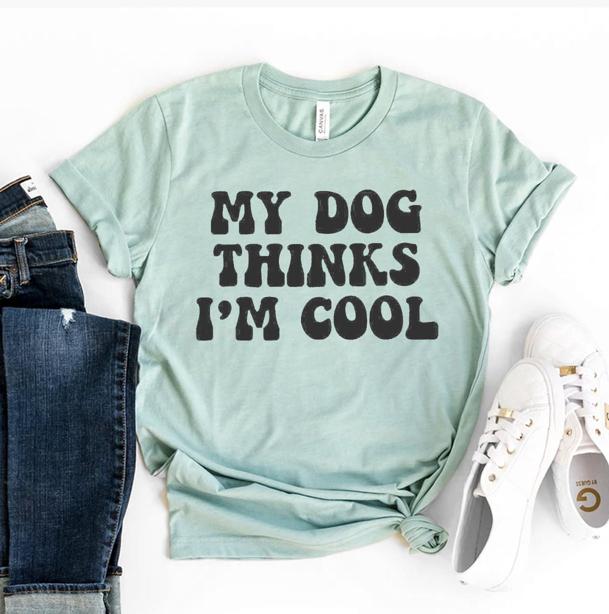 My Dog Thinks I'm Cool T-shirt | Agate