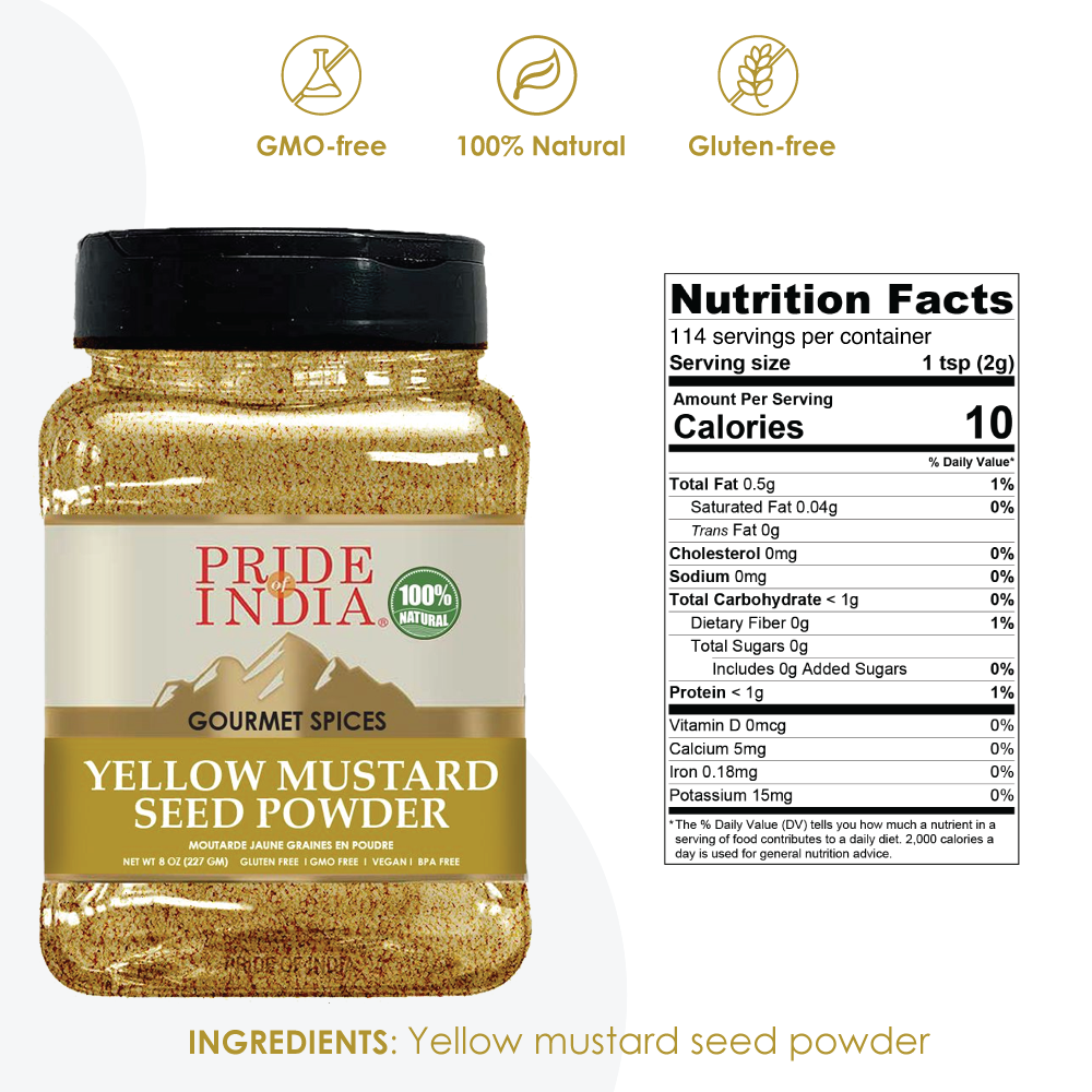 Yellow Mustard Seed Ground - 8 oz