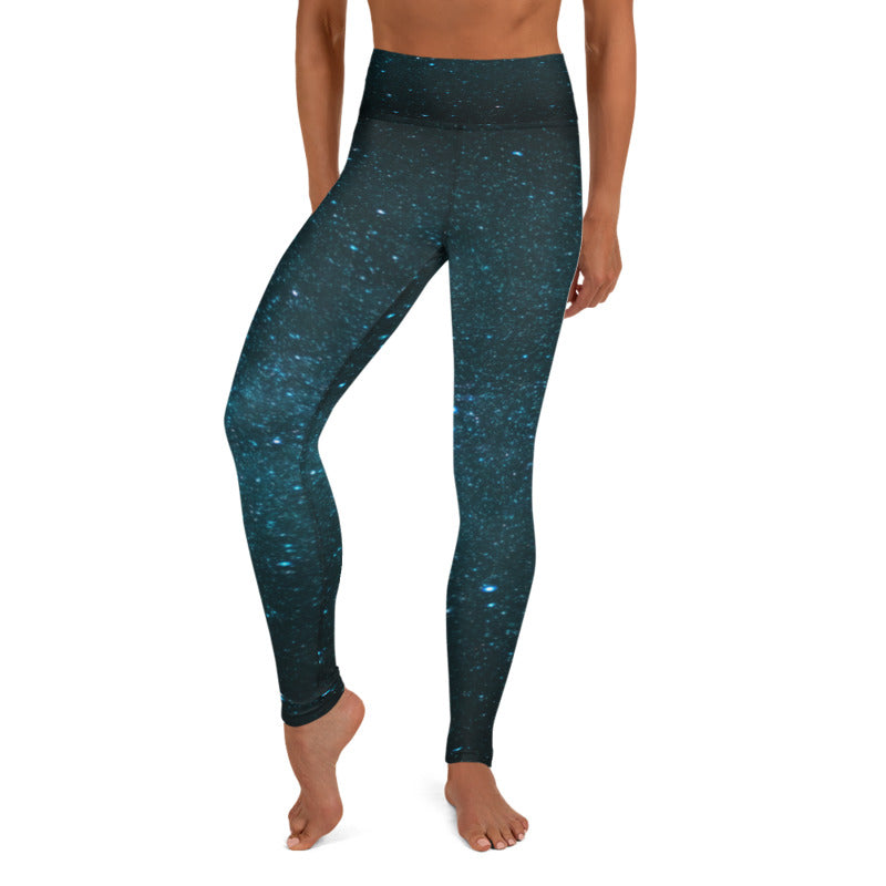 Blue Galaxy Leggings, Capris, Shorts