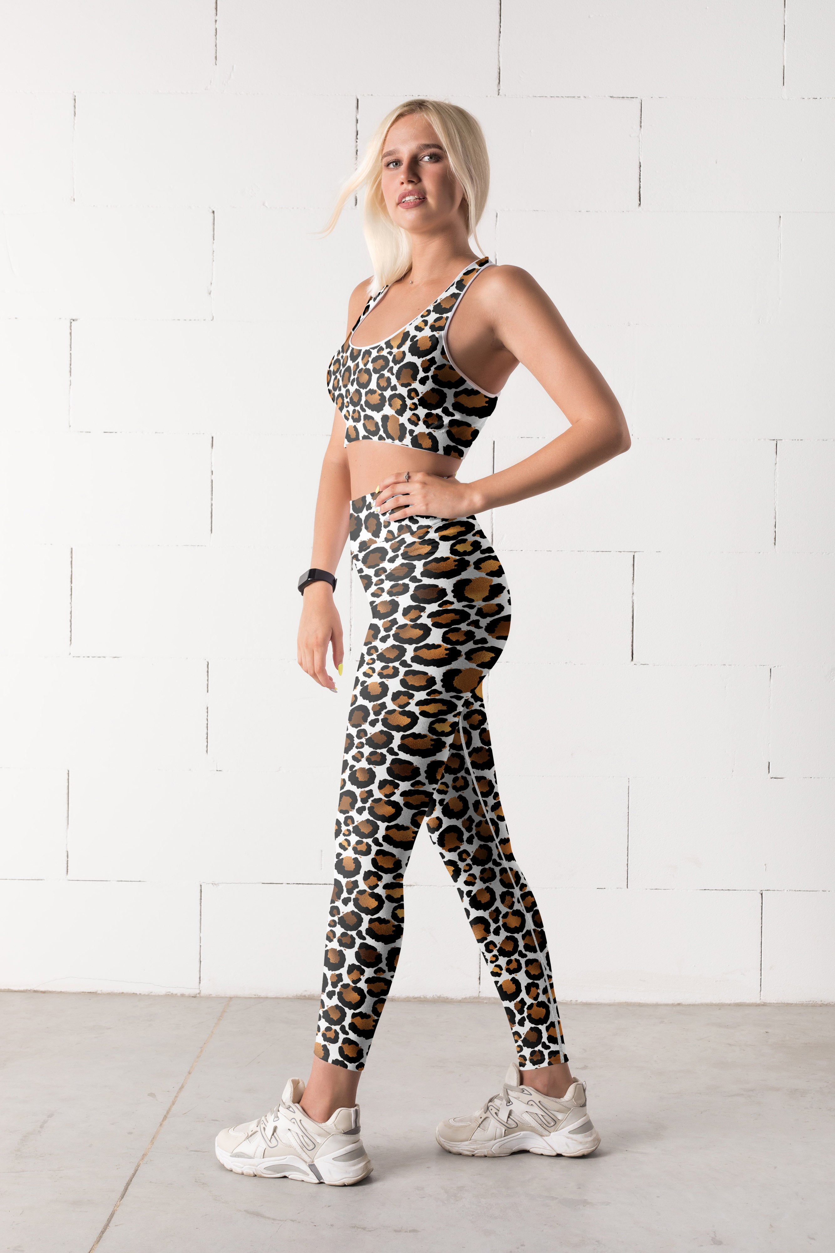 Leopard Print Fitness Set