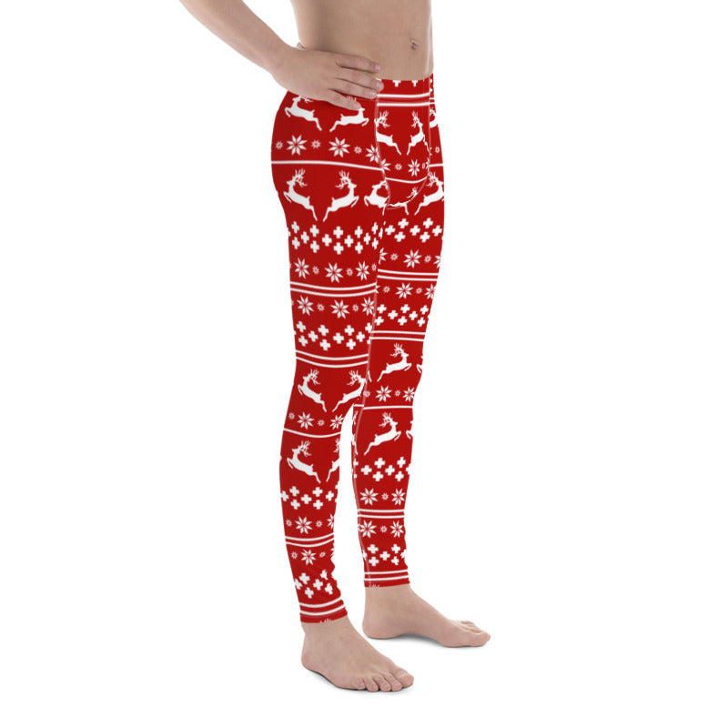 Red Christmas Men's Leggings