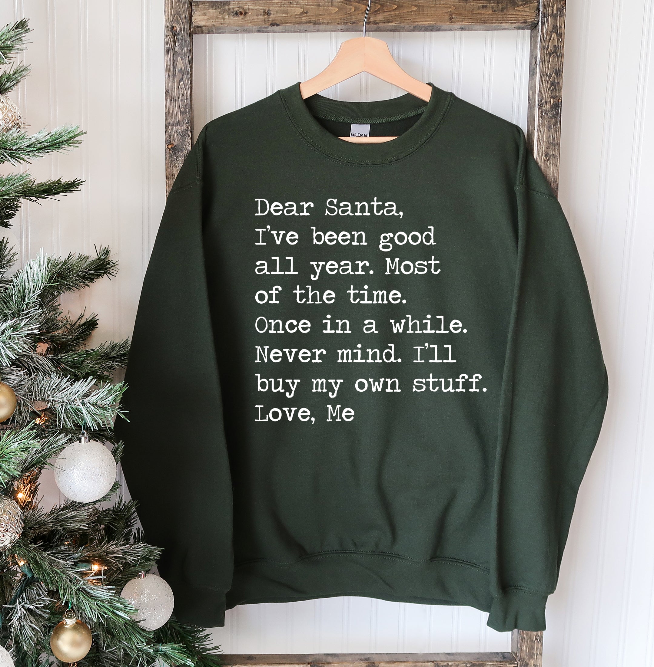 "Dear Santa" Christmas Sweatshirt