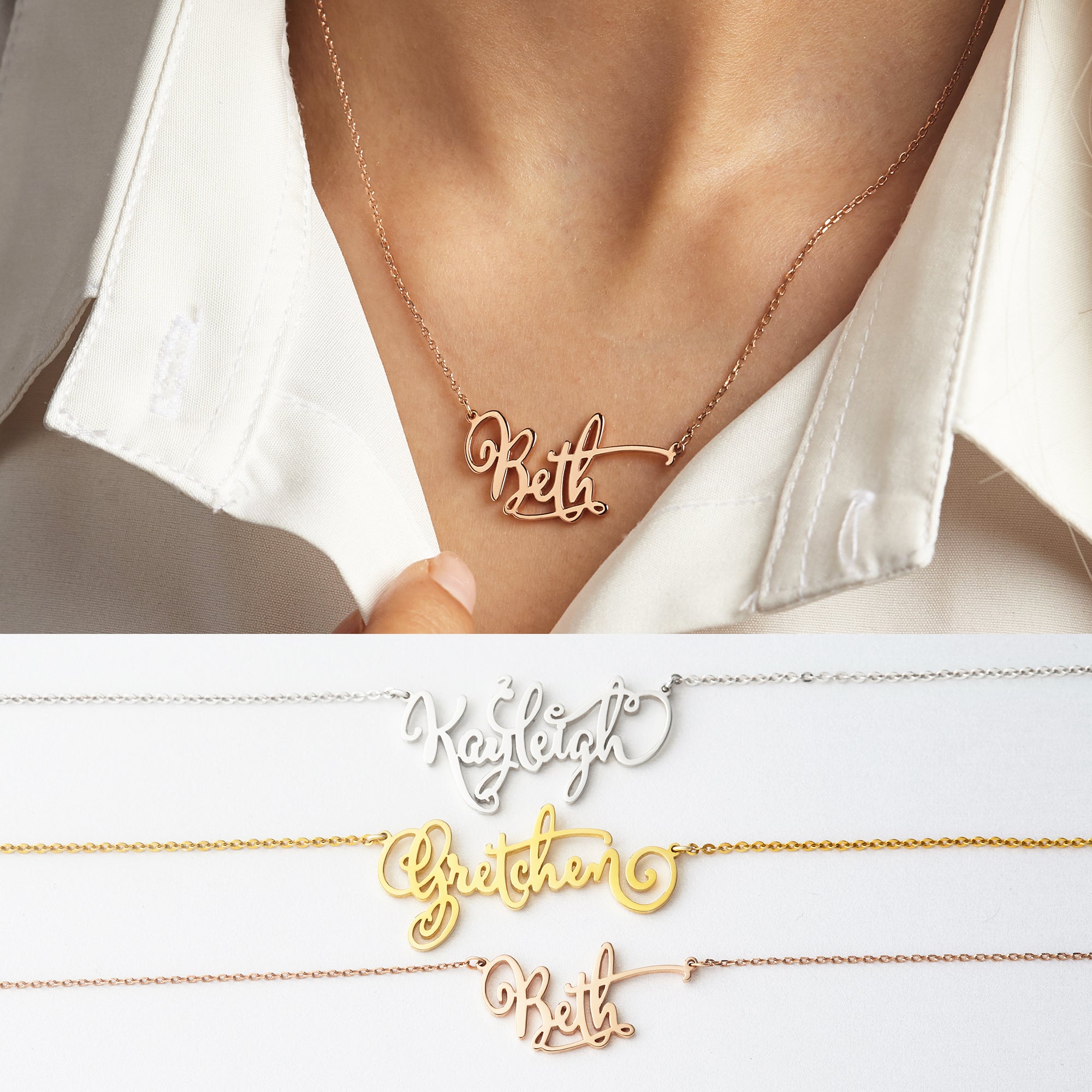 Personalized Name Necklace for Teen