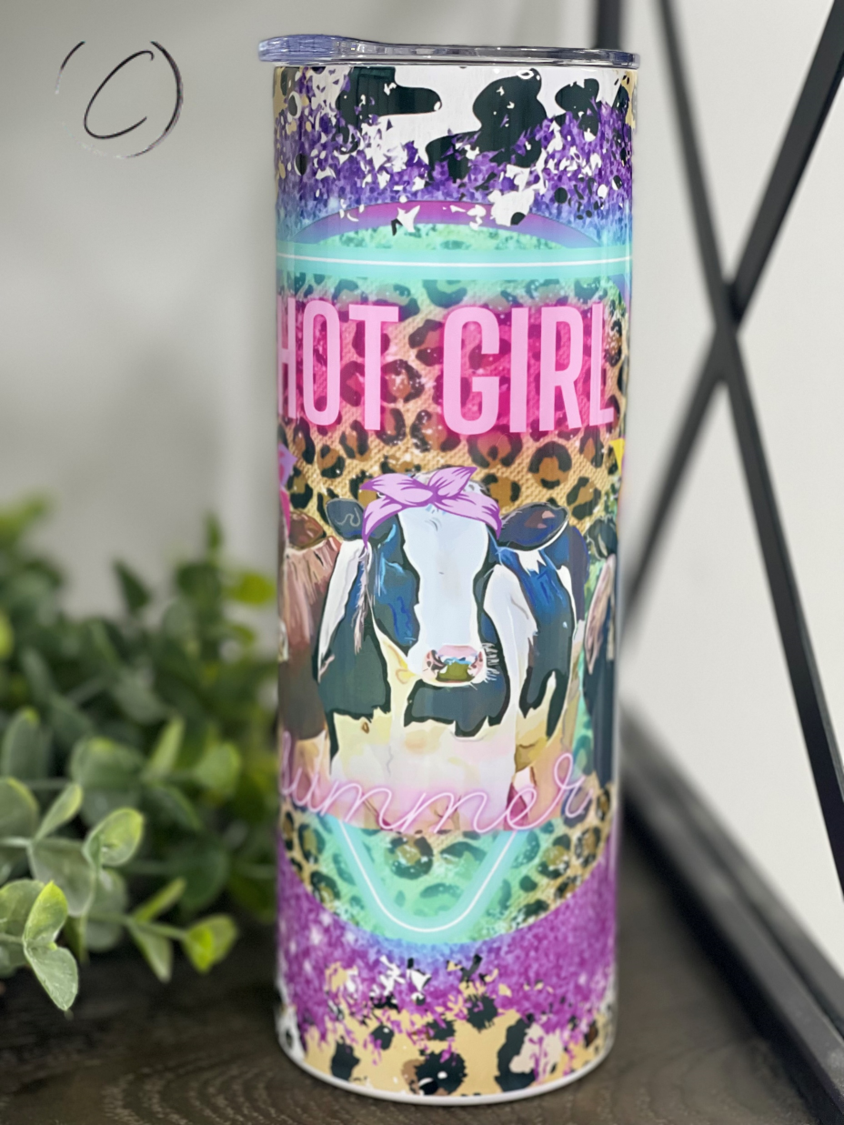 Hot Girl Summer Heifers 20oz Skinny Tumbler