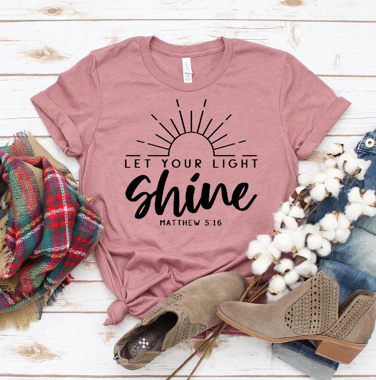Let Your Light Shine T-shirt | Agate