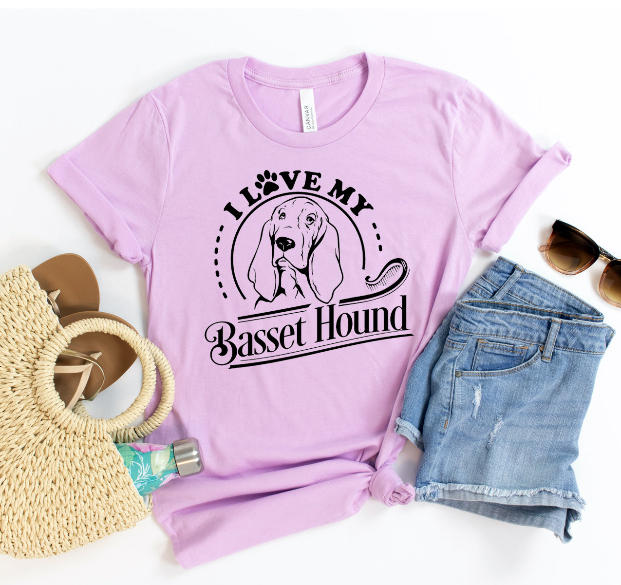 I Love My Basset Hound T-shirt