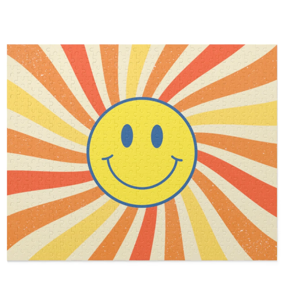 Retro Smiley Face Jigsaw Puzzle 500-Piece