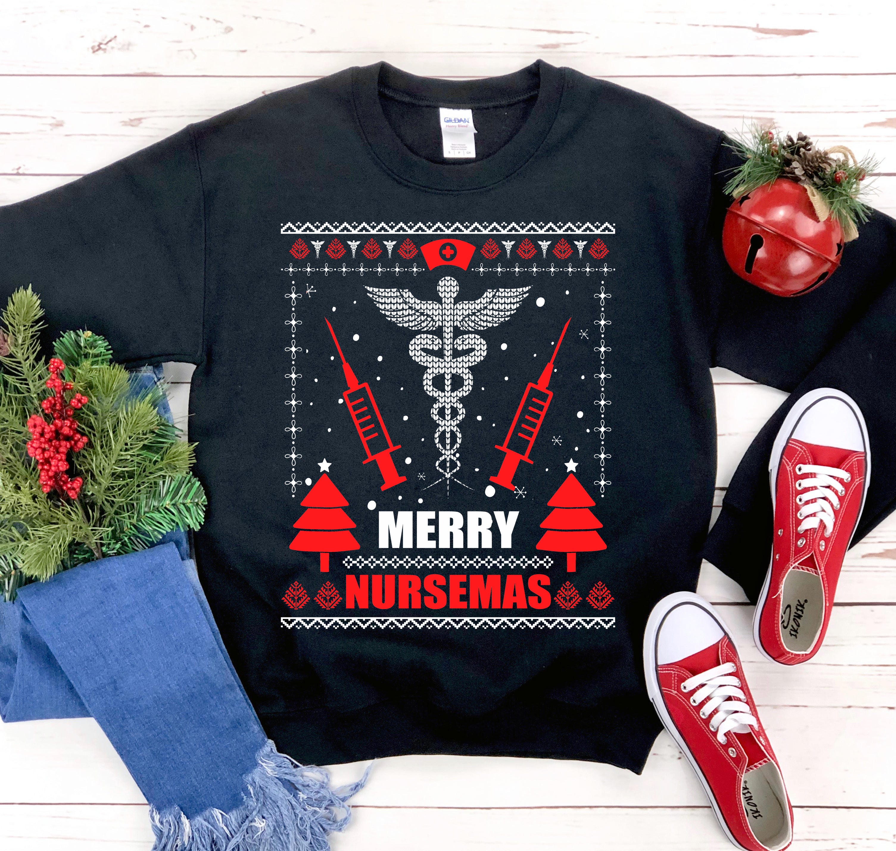 "Merry Nursemas" Christmas Sweatshirt