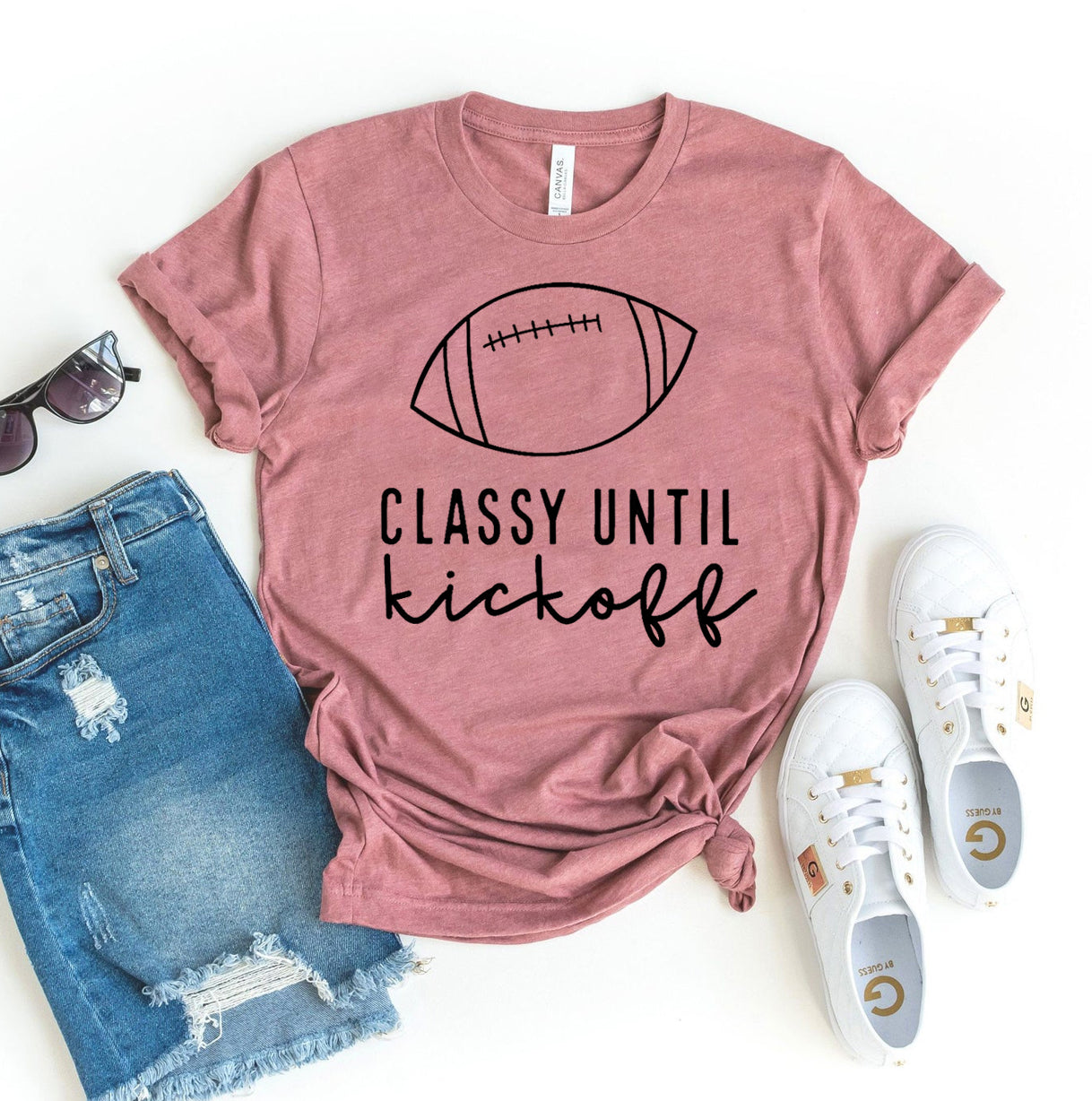 Classy Until Kickoff T-shirt | Agate