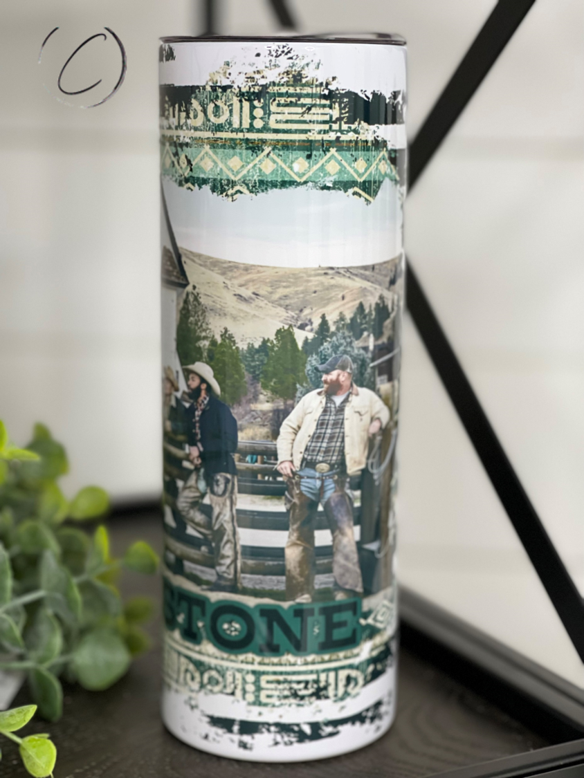 The Men Of Yellowstone 20oz Skinny Tumbler