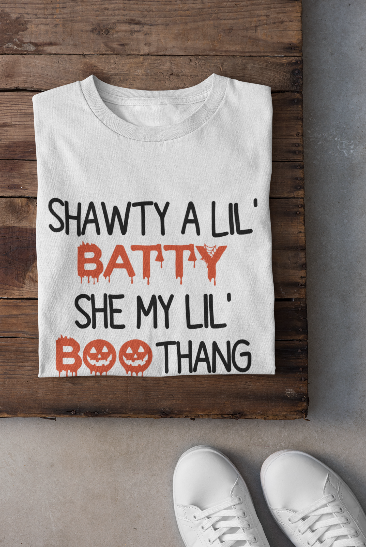 Shawty A Lil' Batty She My Lil' Boo Thang Shirt | Olive Dionysus