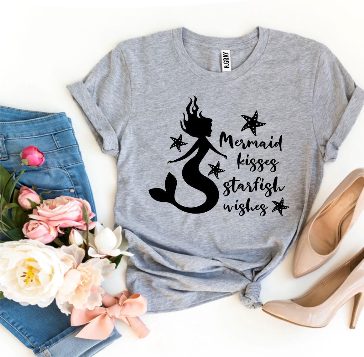 Mermaid Kisses Starfish Wishes T-shirt | Agate