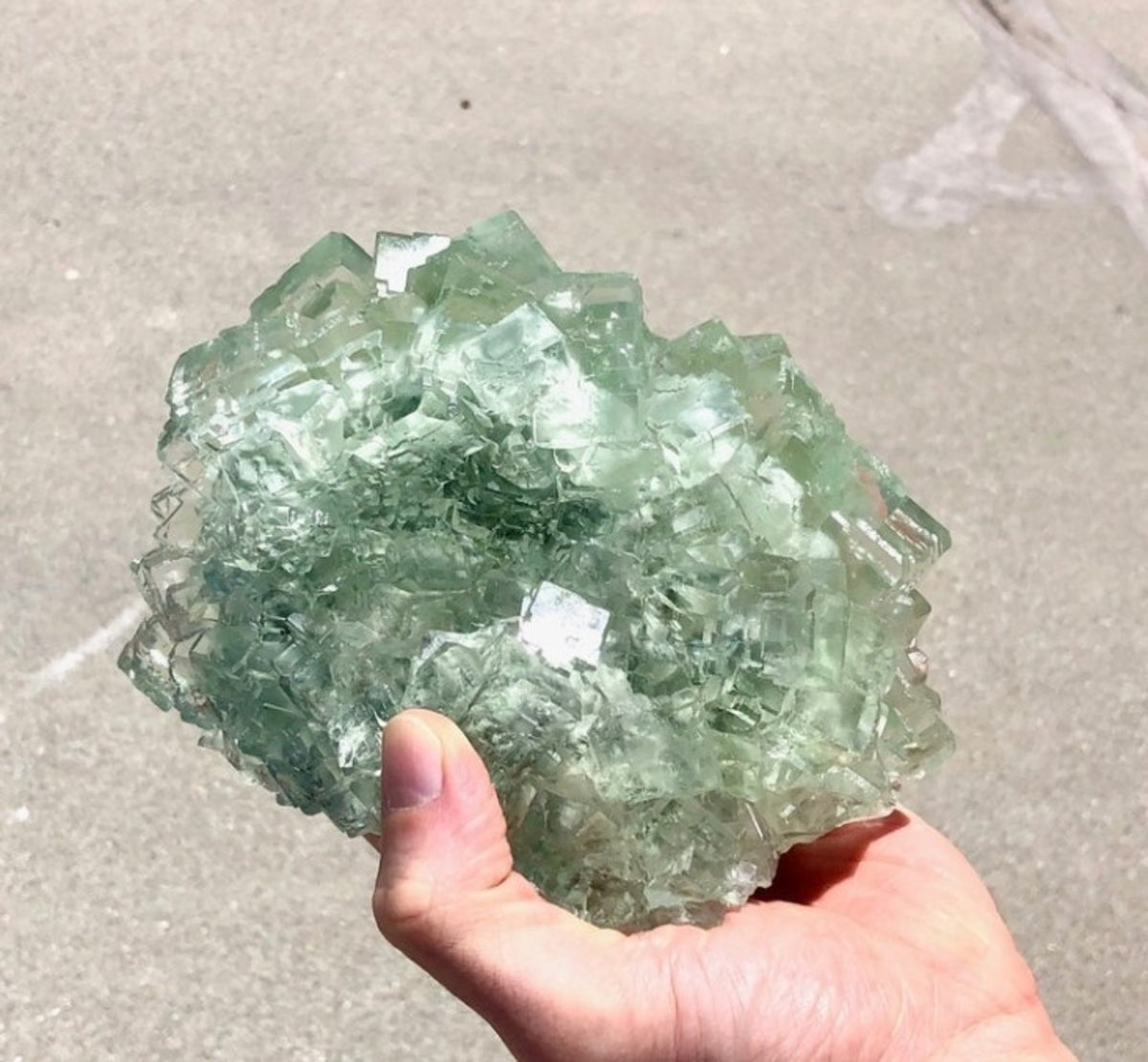 Natural Raw Green Fluorite Natural Crystal 5 lb