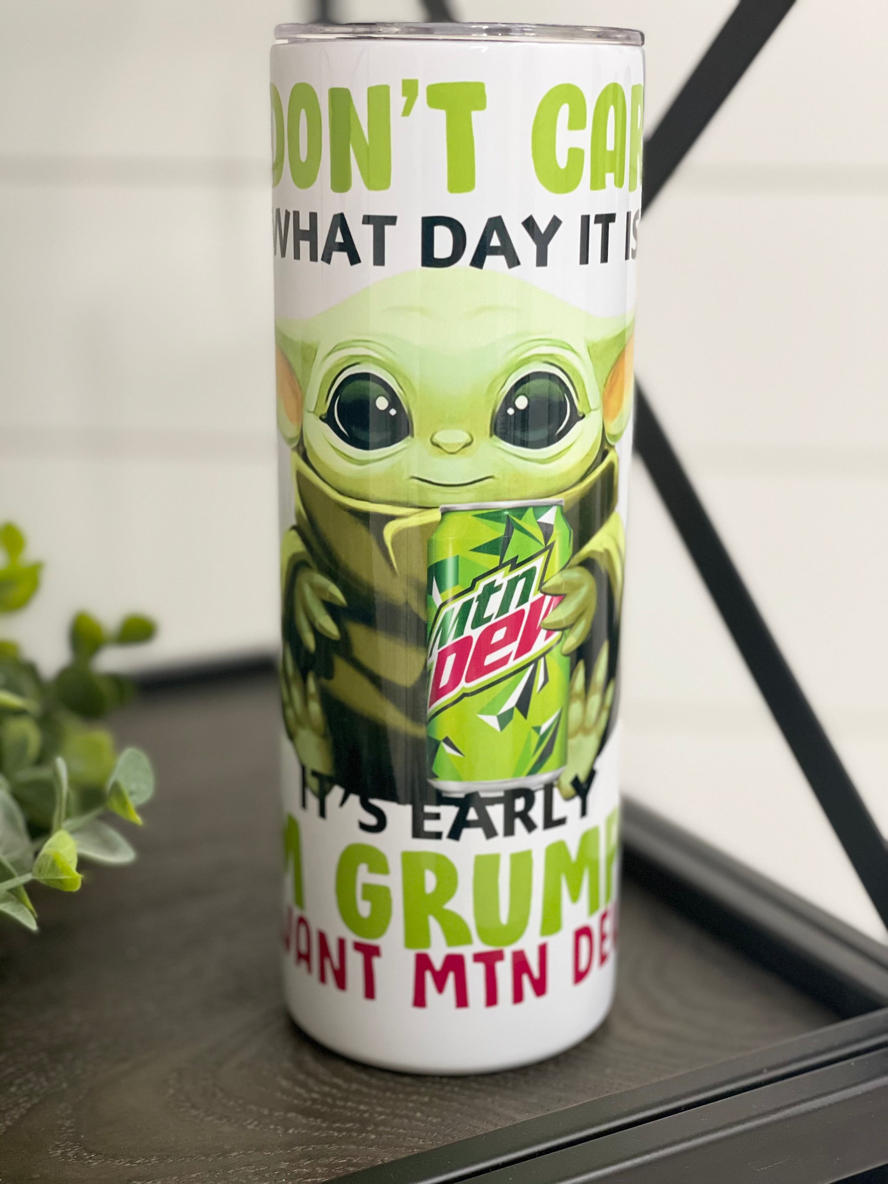 Mountain Dew Yoda 20oz Skinny Tumbler