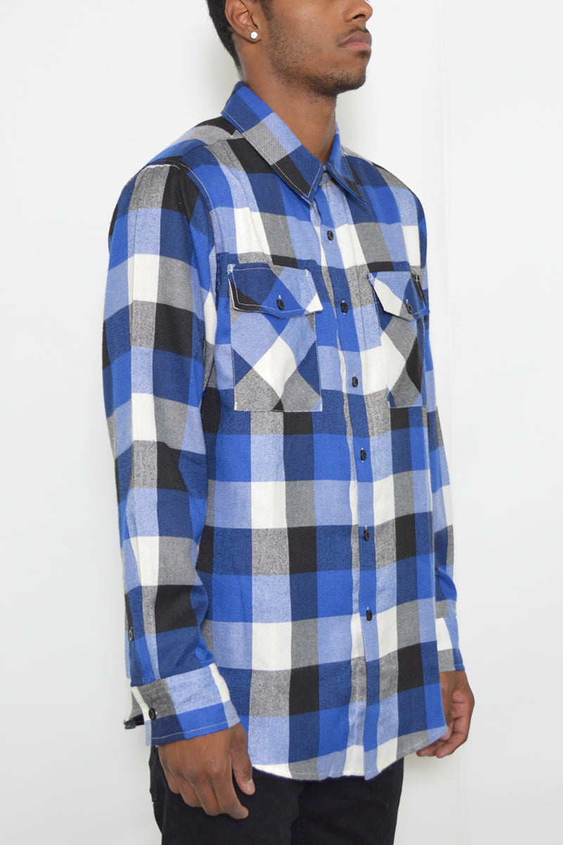 Long Sleeve Checkered Flannel