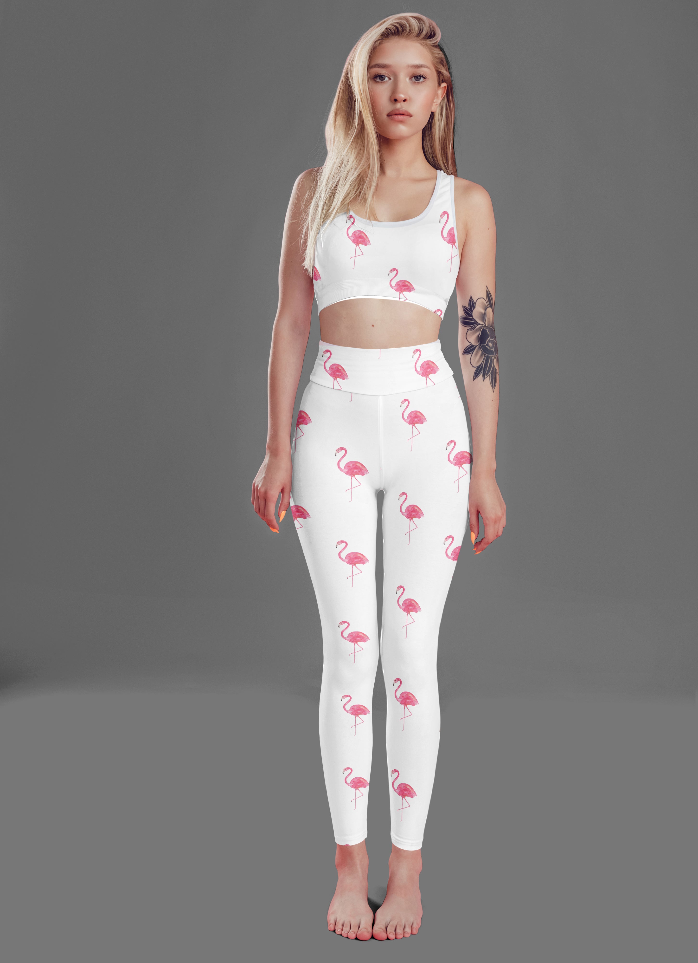 White Flamingo Fitness Set