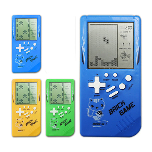 Retro Childhood Tetris Handheld Game Player, Blue