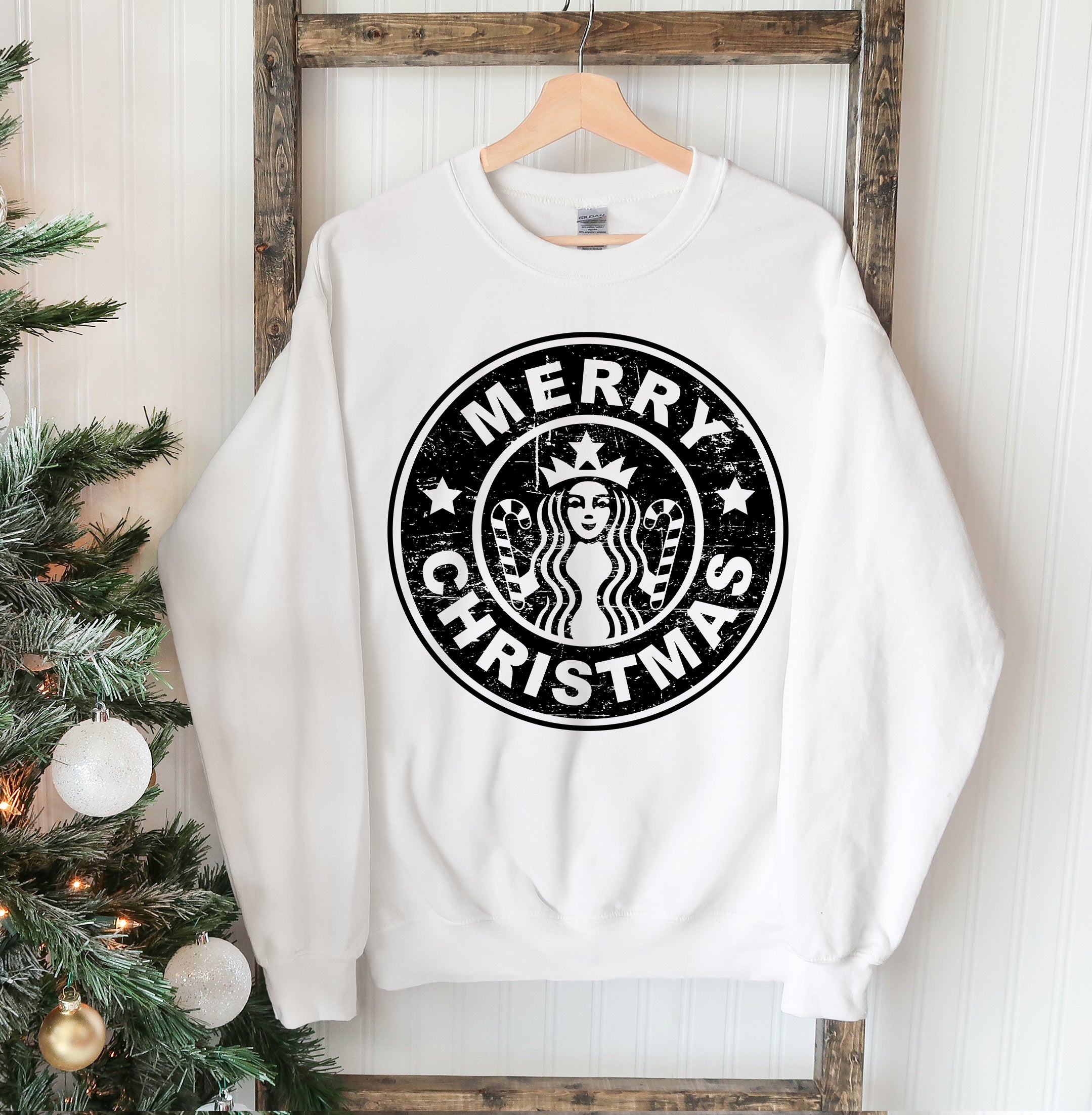 "Merry Christmas" Printed Sweatshirt