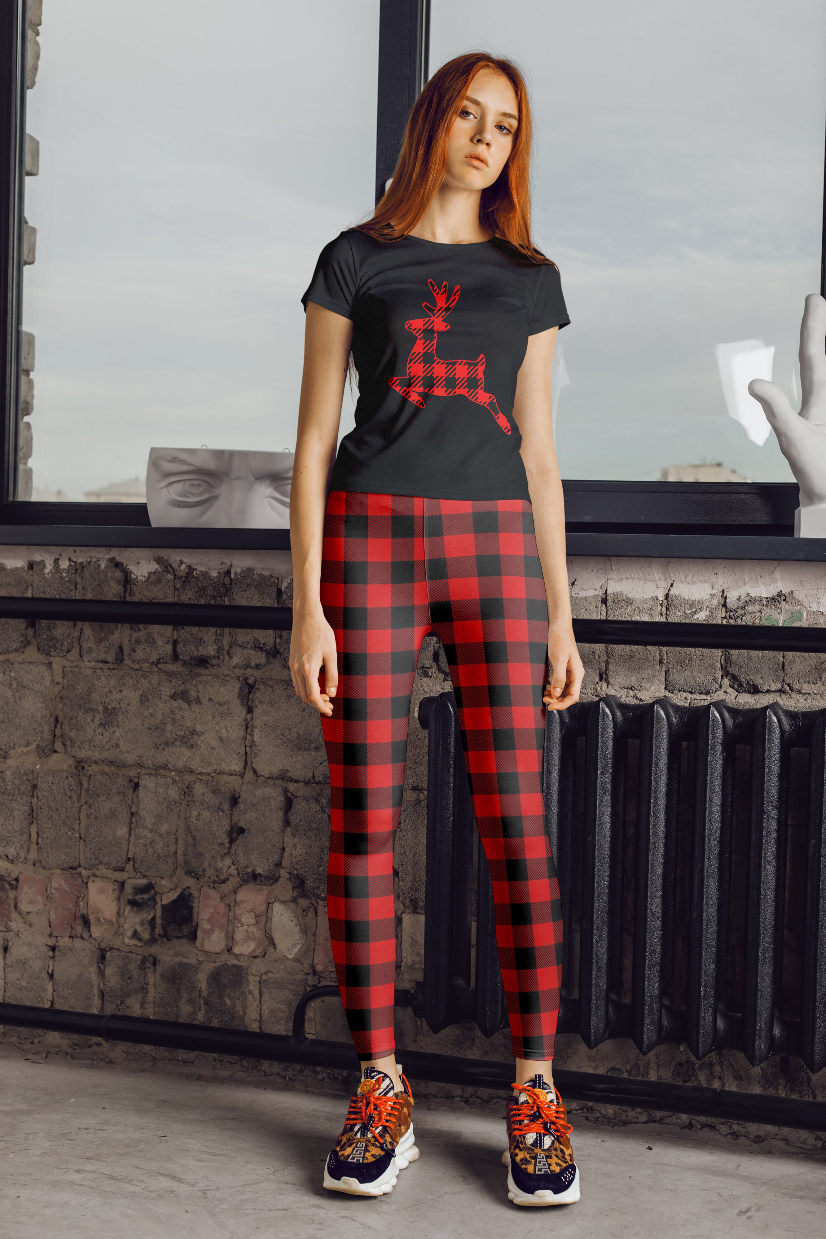 Buffalo Plaid Matching Set