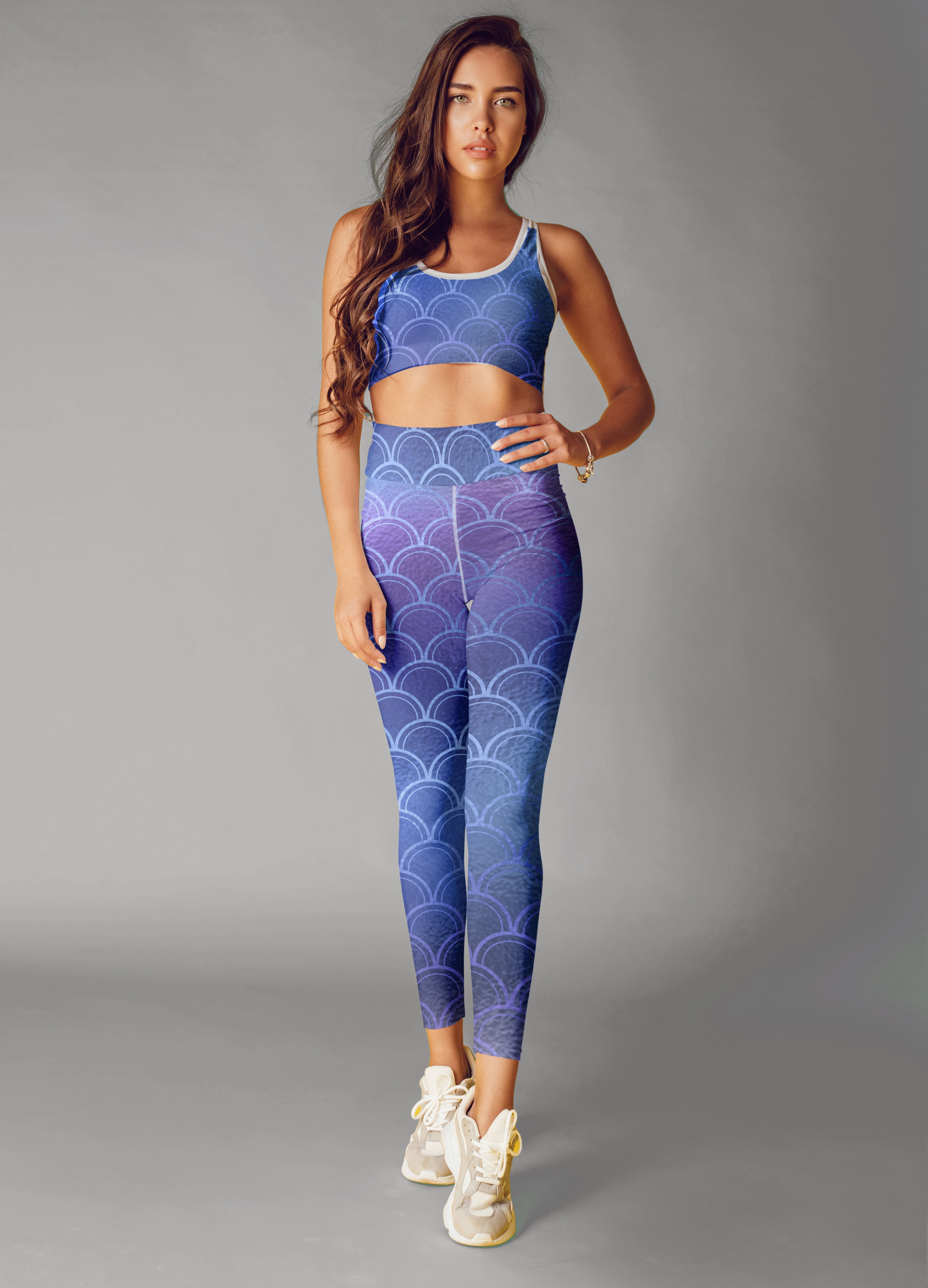 Mermaid Waves Fitness Set