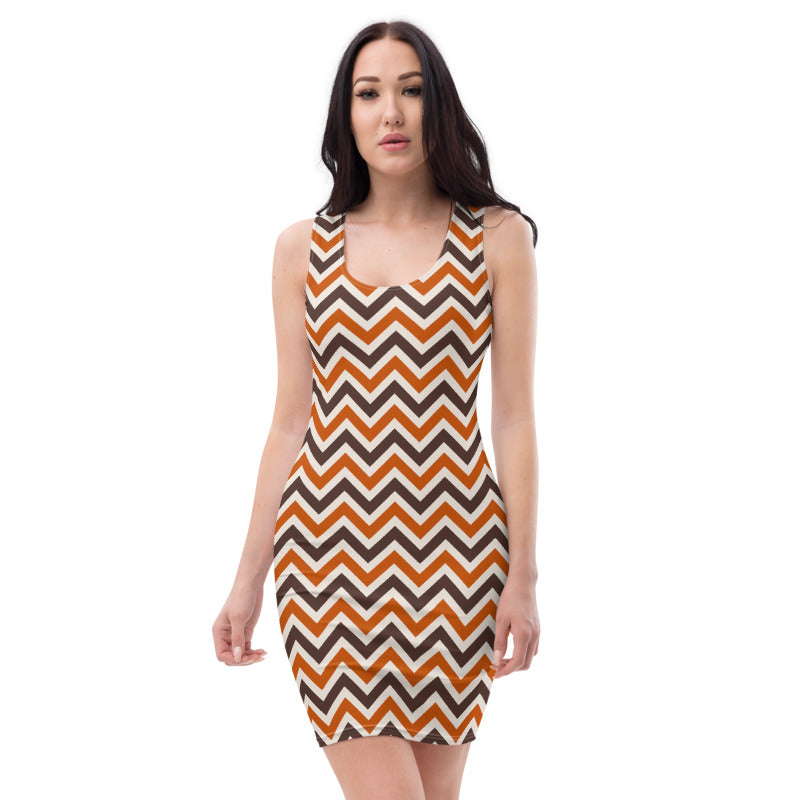 Chevron Midi Dress