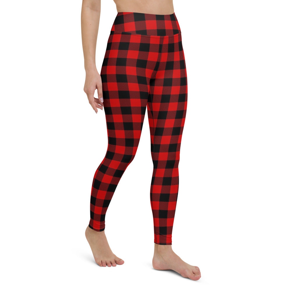 Buffalo Plaid Leggings, Capris and Shorts