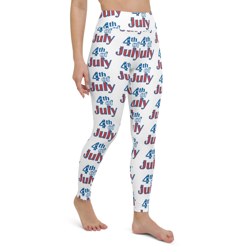 "4th of July" High Waist Leggings