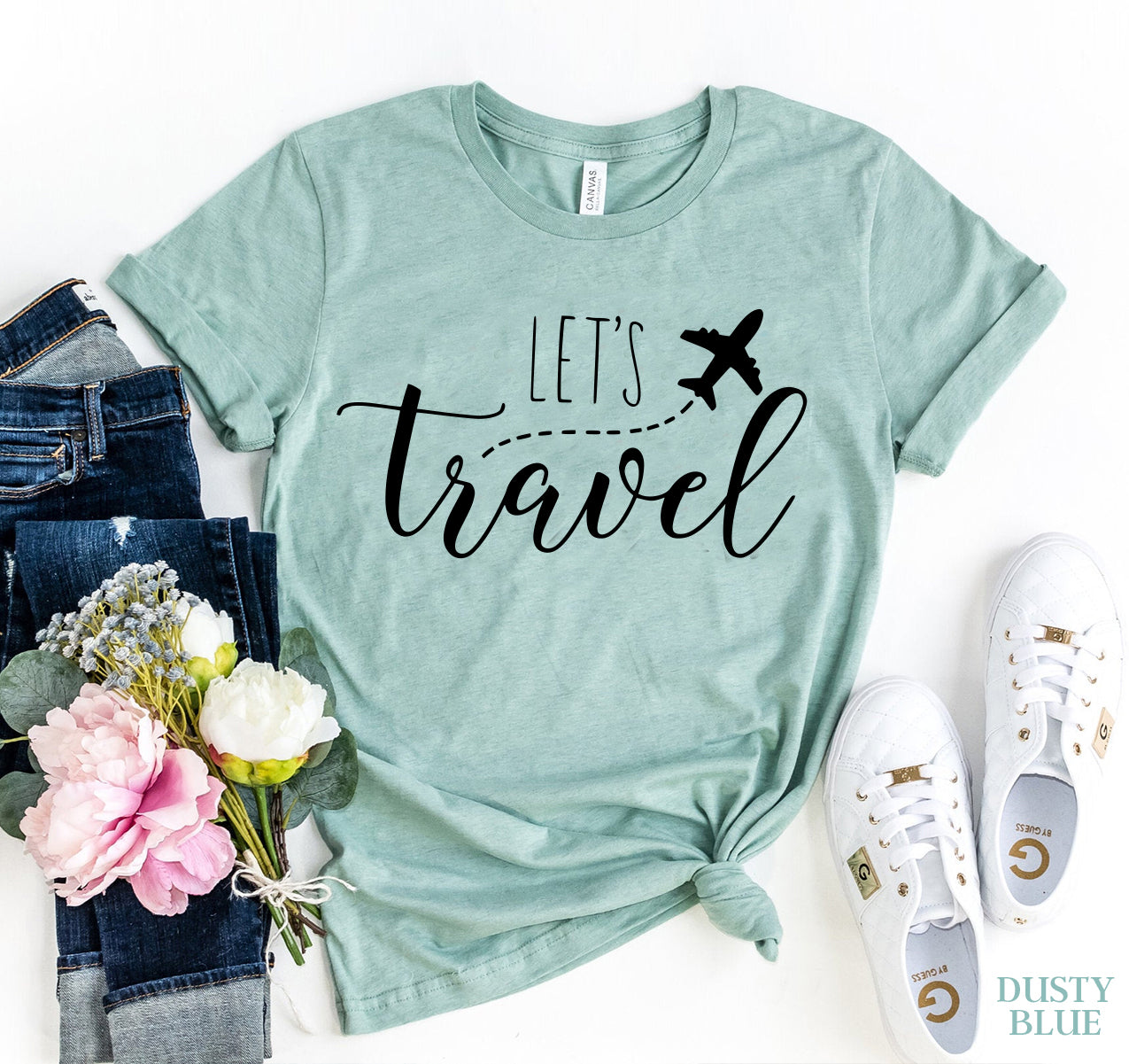 Let's Travel T-shirt | Agate