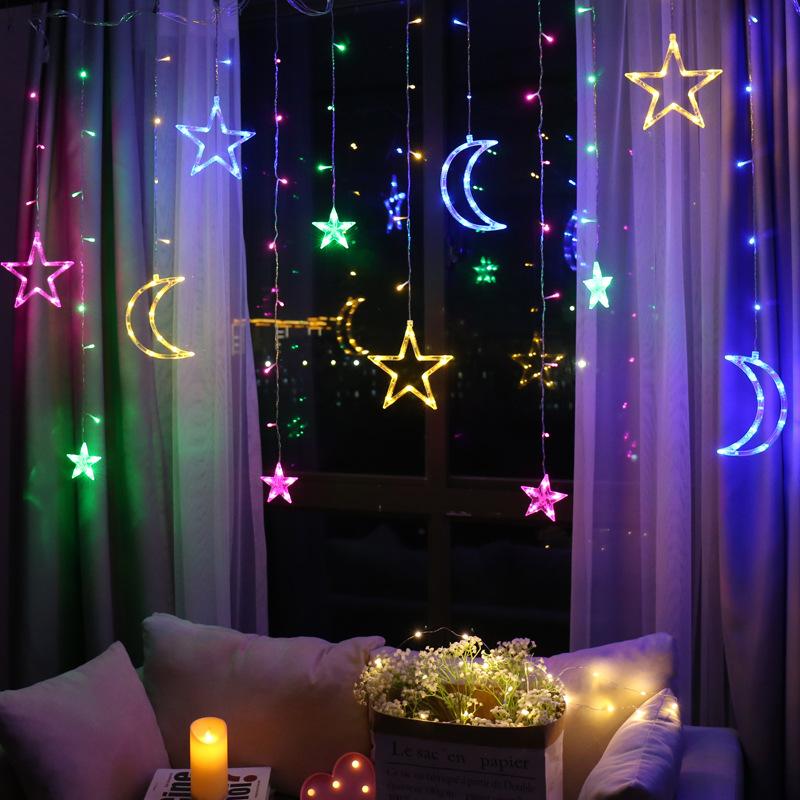 Moon Star Lamp String Xtmas Light Remote Control | Teal Simba