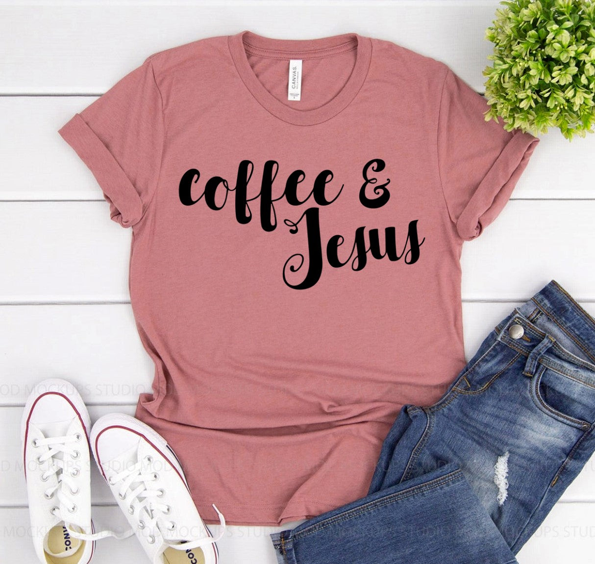 Coffee & Jesus T-shirt | Agate