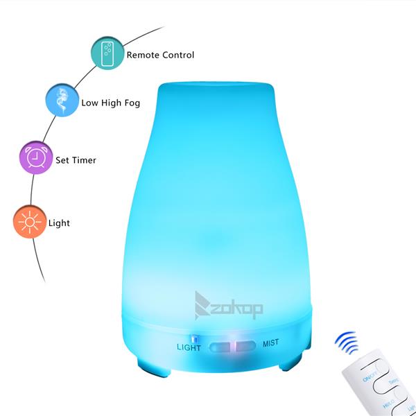 200ML RGB Color Cycling Aroma Diffuser with Controller | Teal Simba