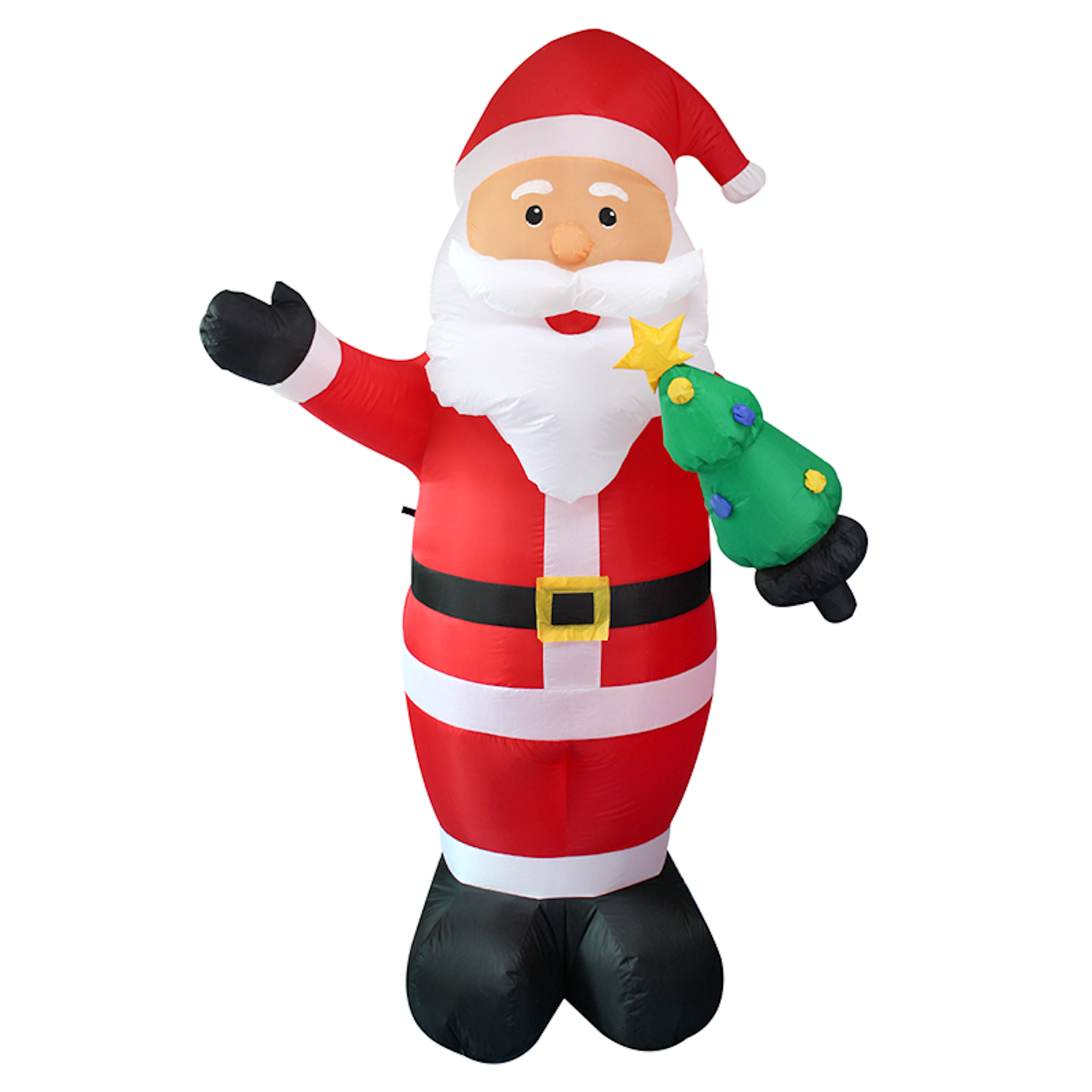 Outdoor Inflatable Santa with Christmas Tree