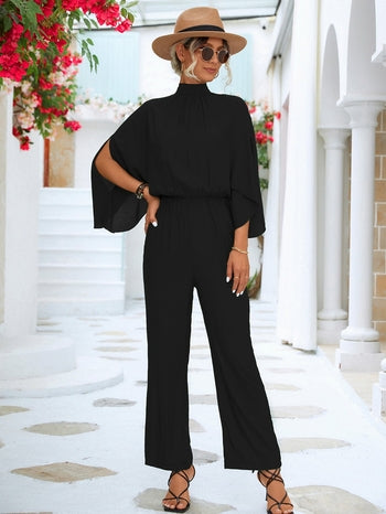 Stand Collar Jumpsuit