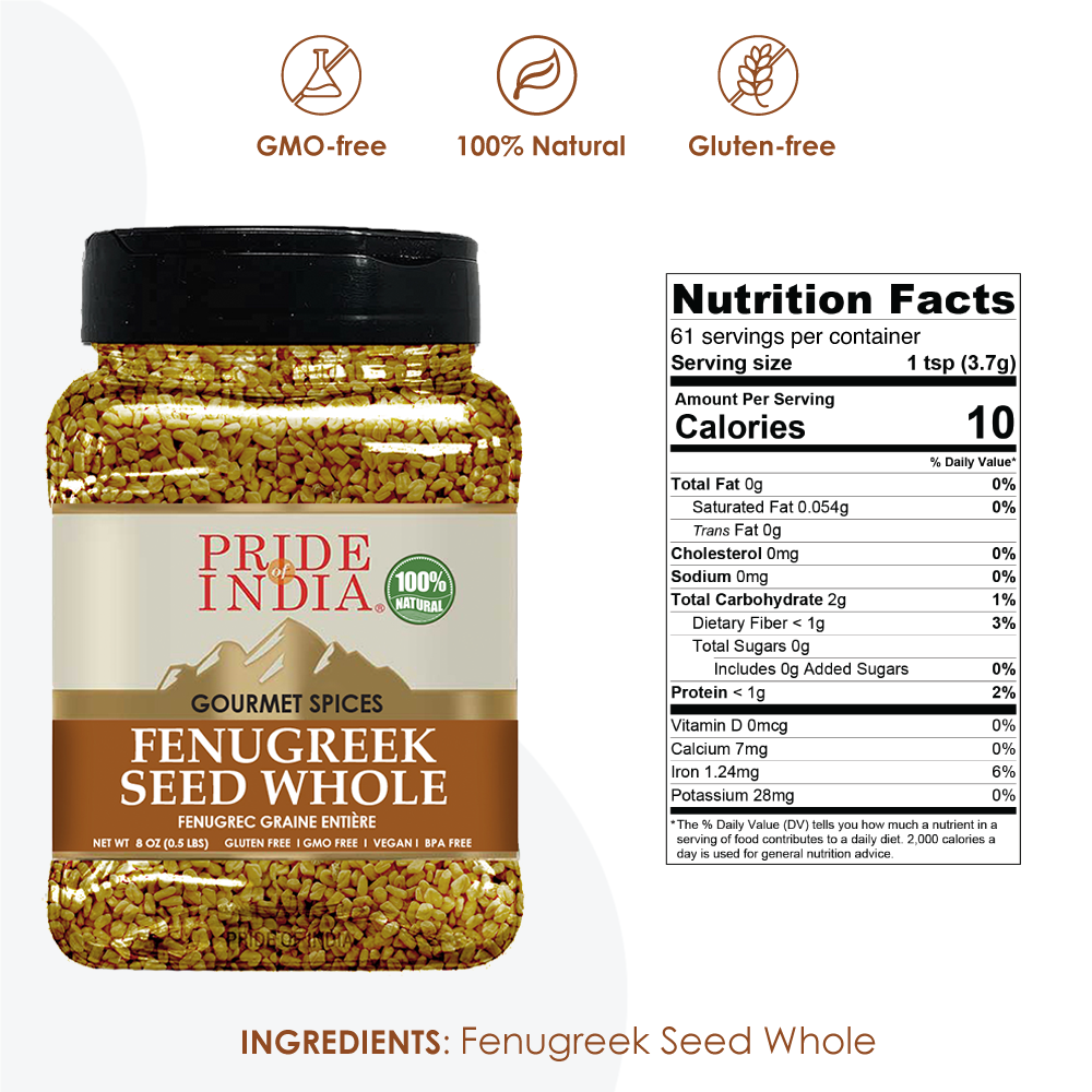 Fenugreek Seed Whole - 8 oz