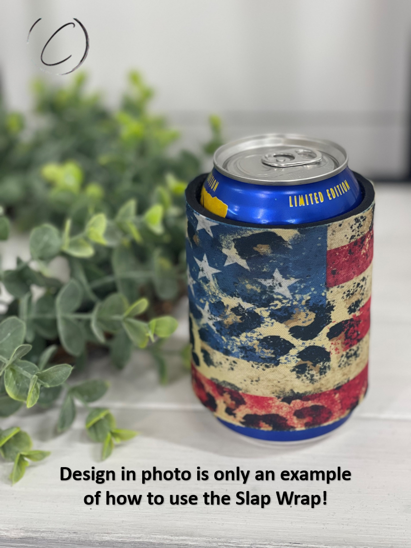 Stars & Stripes Slap Wrap Can Cooler