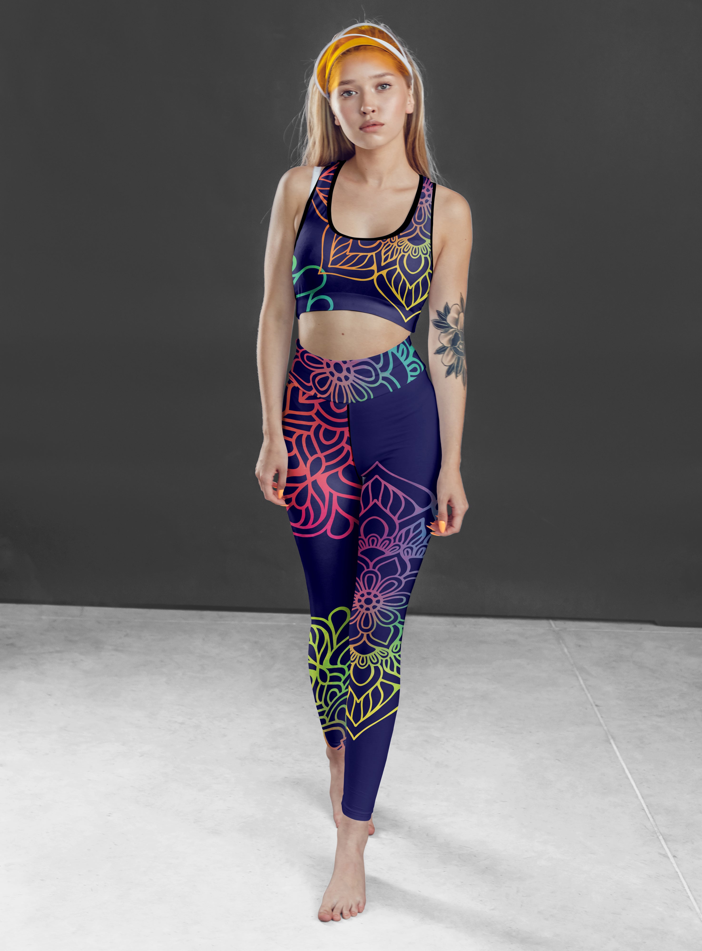 Blue Mandala Fitness Set