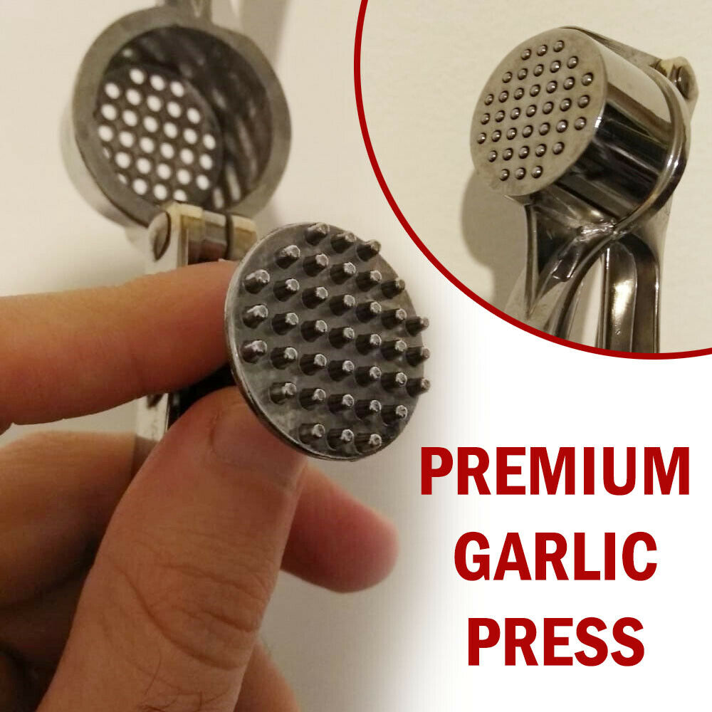 Garlic Press Crusher Mincer Chopper Peeler Squeeze Ginger