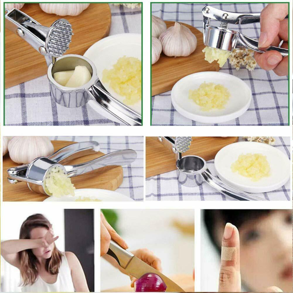 Garlic Press Crusher Mincer Chopper Peeler Squeeze Ginger